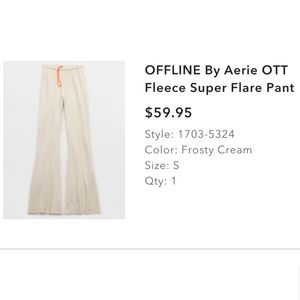 OFFLINE By Aerie OTT Fleece Super Flare Pant